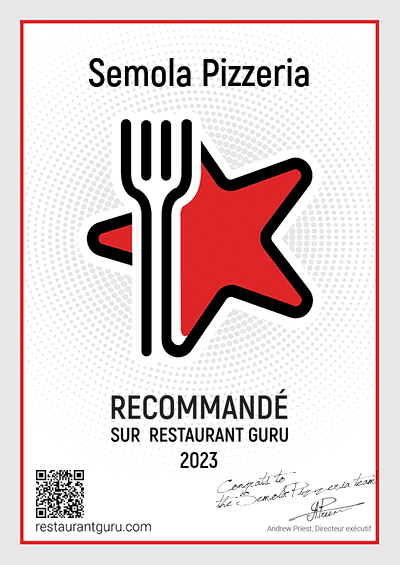 Certificat d'Excellence de Restaurant Guru