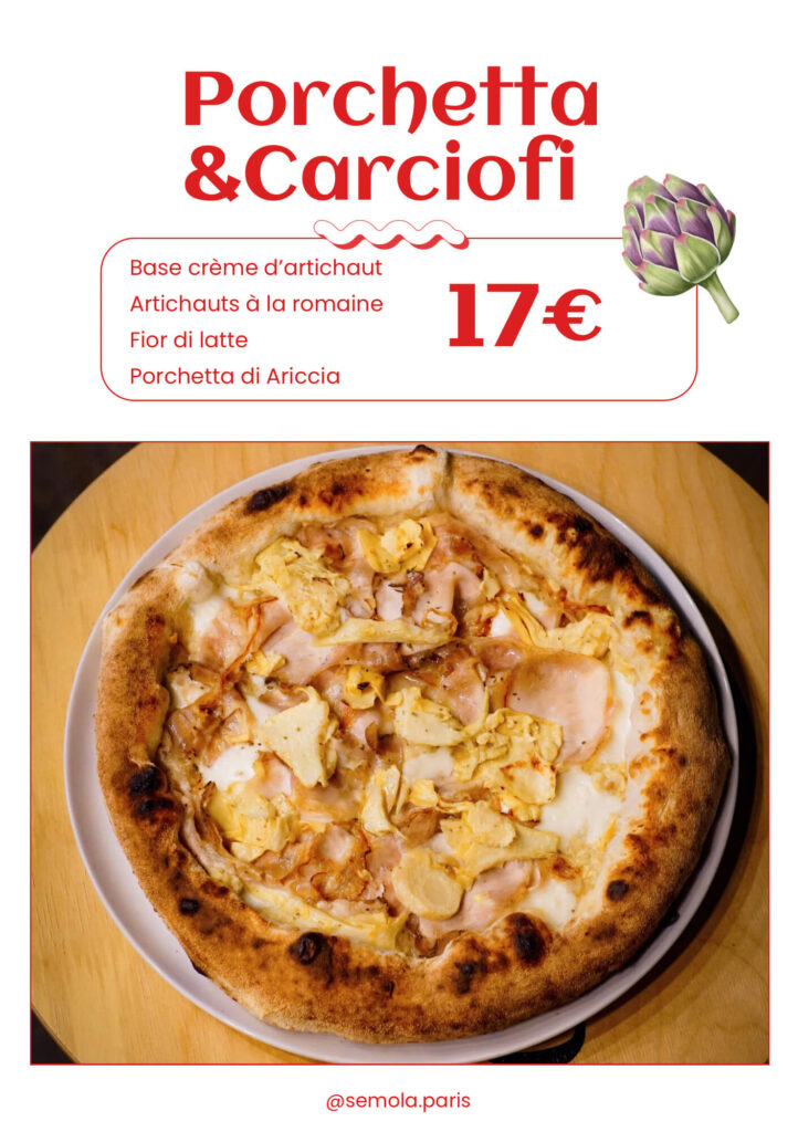 Porchetta & Carciofi : Une pizza gourmande et authentique